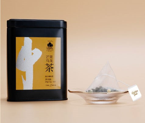 GS02 金帆牌 芒果烏龍茶 三角包果茶30g罐裝 原茶葉系列 2020新品